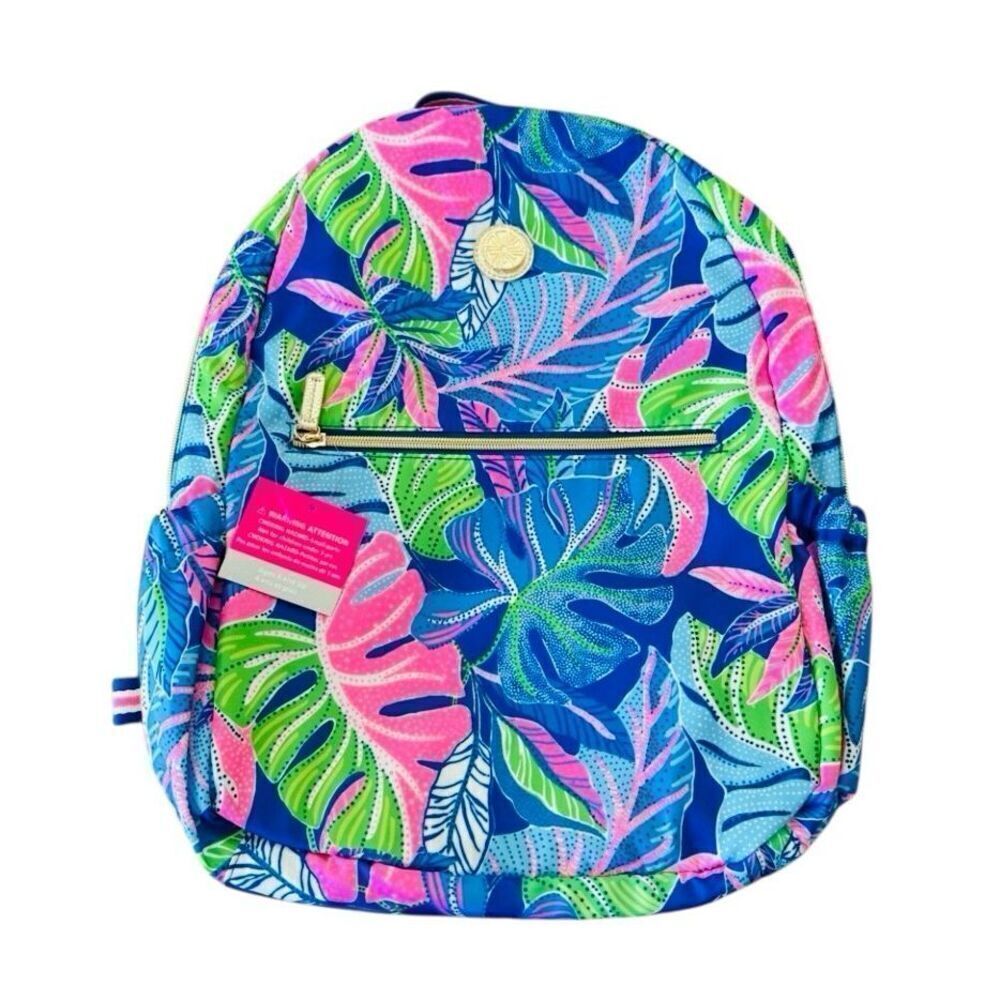 NWT Lilly Pulitzer Backpack Blue Grotto Beleaf